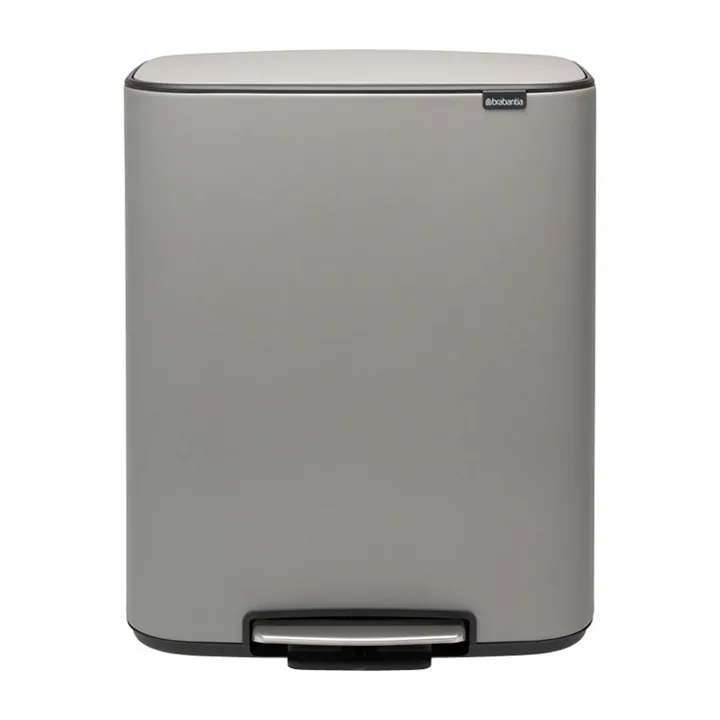Bo pedalspand 2 x 30 L - Mineral concrete grey - Brabantia
