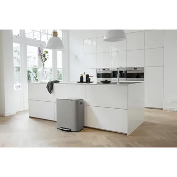 Bo pedalspand 2 x 30 L - Mineral concrete grey - Brabantia