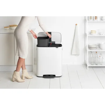 Bo pedalspand 2 x 30 L - White - Brabantia
