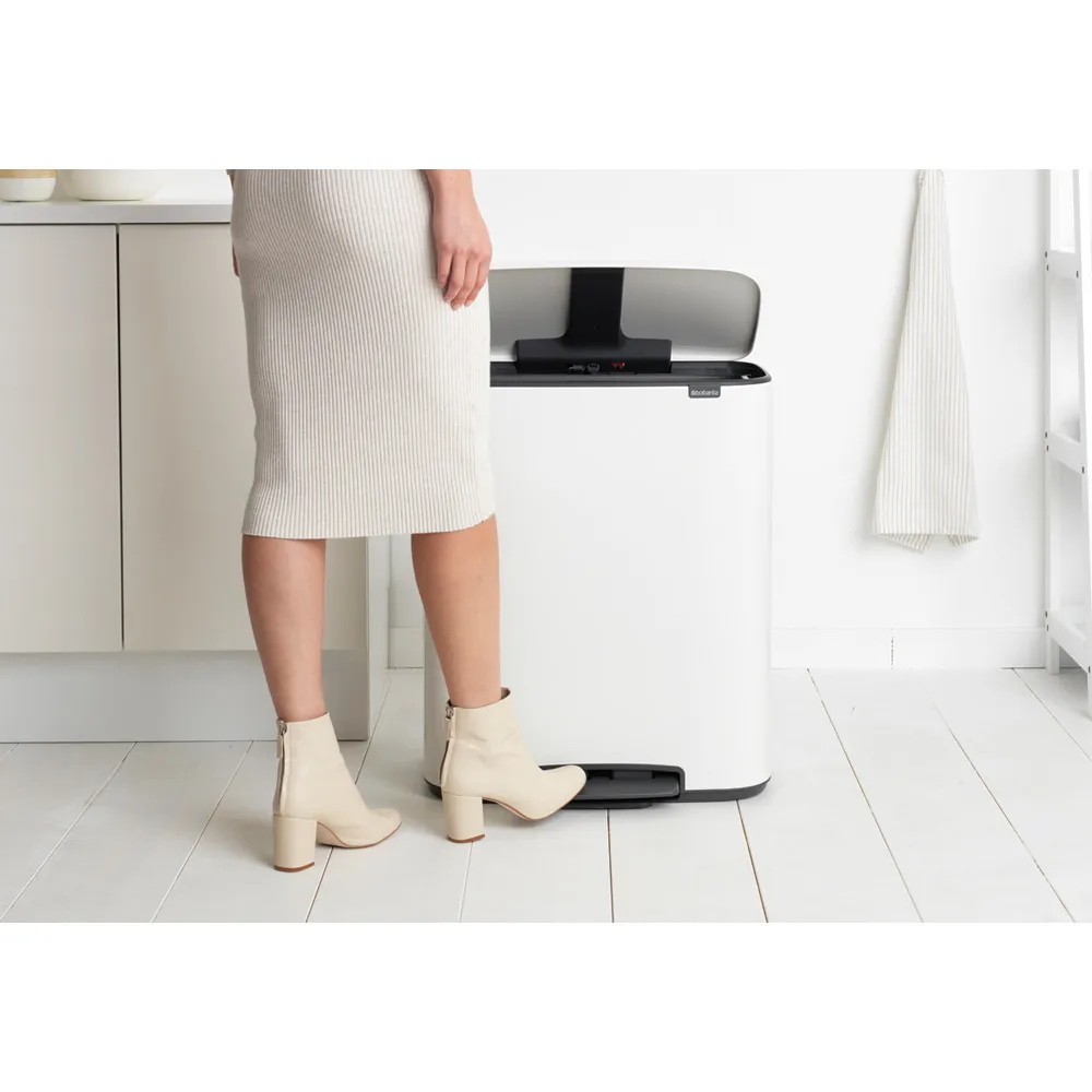 Bo pedalspand 2 x 30 L, White Brabantia