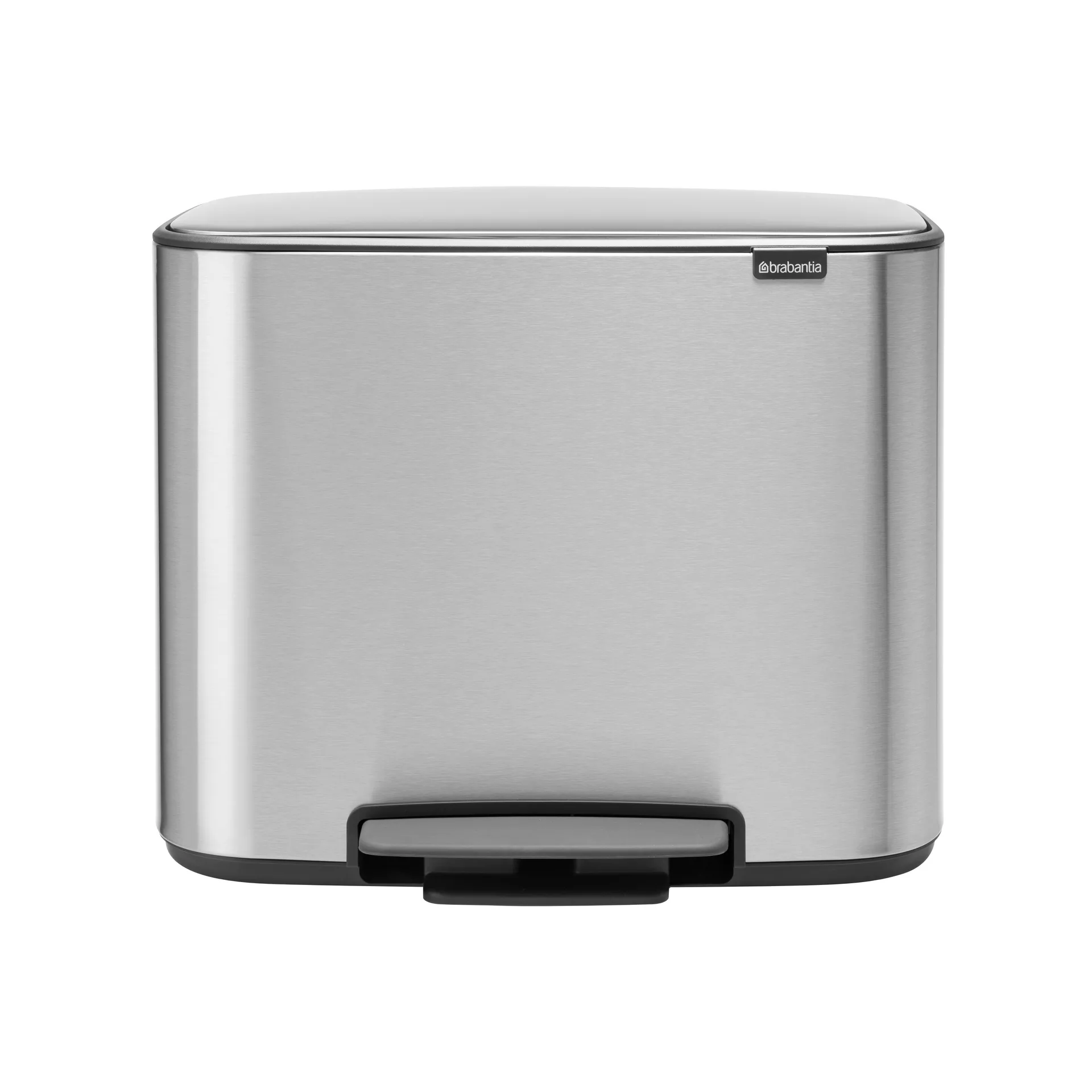 Bo pedalspand 3x11 l, mineral steel FFP Brabantia