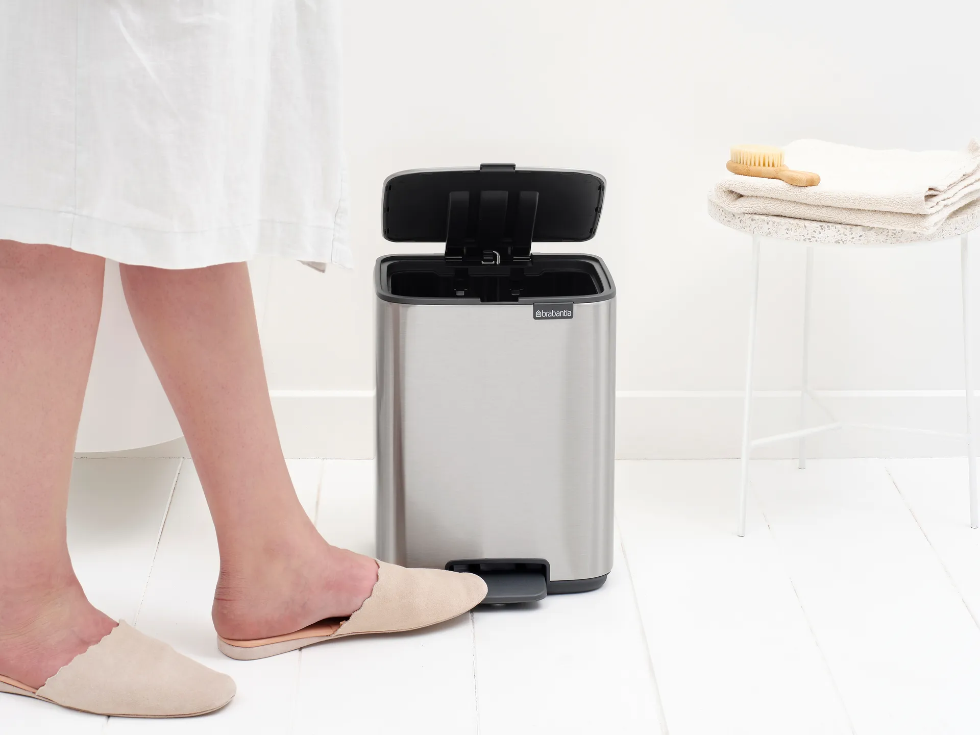 Bo pedalspand 7 l, Matt Steel Fingerprint Proof Brabantia