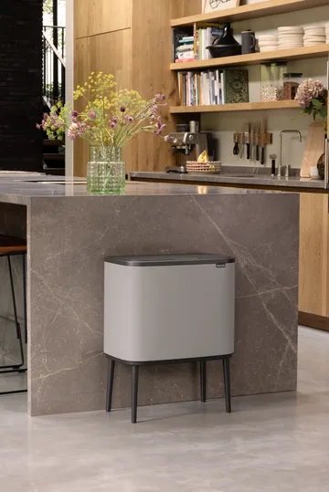 Bo touch bin 11+23 liter - Soft grey - Brabantia