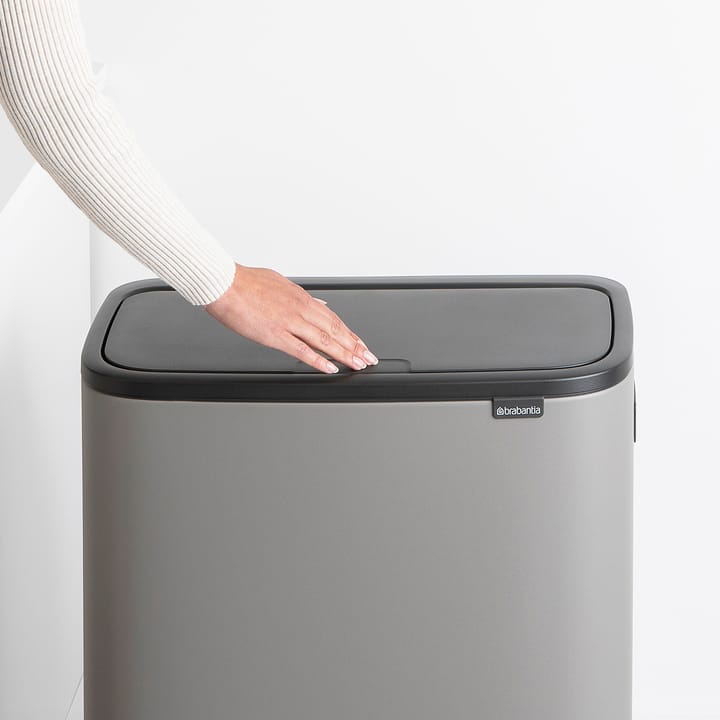 Bo touch bin high 2x30 L, Mineral concrete grey Brabantia