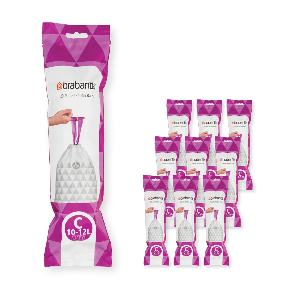 Brabantia Brabantia PerfectFit affaldspose 200 poser Model C, 10-12 L