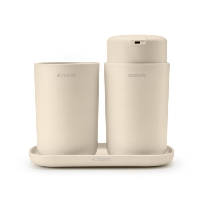 Brabantia ReNew badeværelsessæt 3 dele, Soft Beige Brabantia