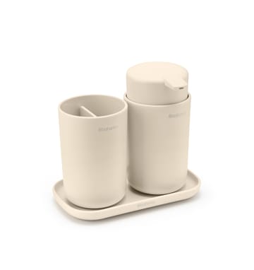 Brabantia ReNew badeværelsessæt 3 dele - Soft Beige - Brabantia