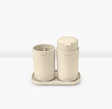 Brabantia ReNew badeværelsessæt 3 dele - Soft Beige - Brabantia