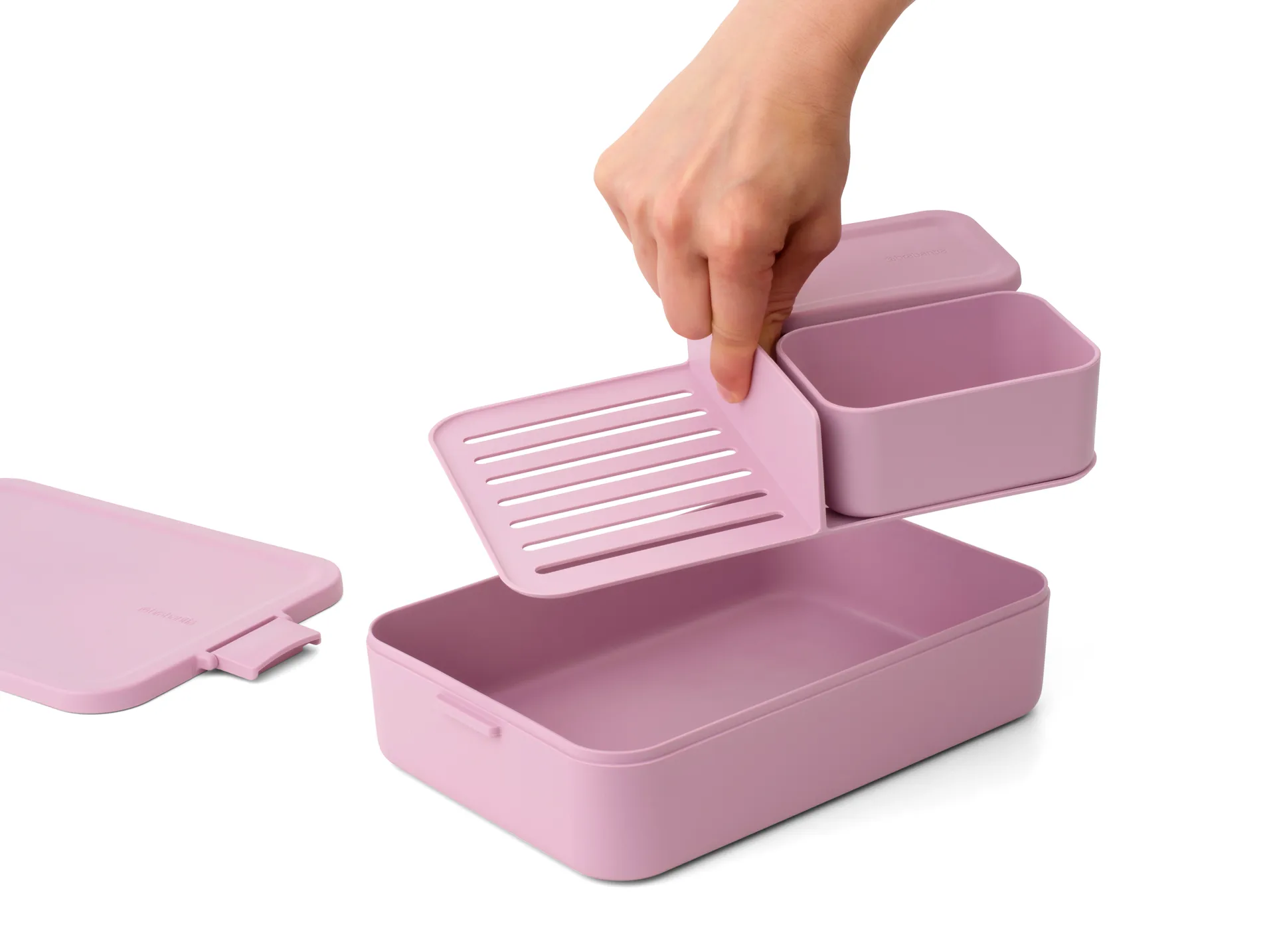 Make & Take bento madkasse stor 2 L, Lilac Pink Brabantia