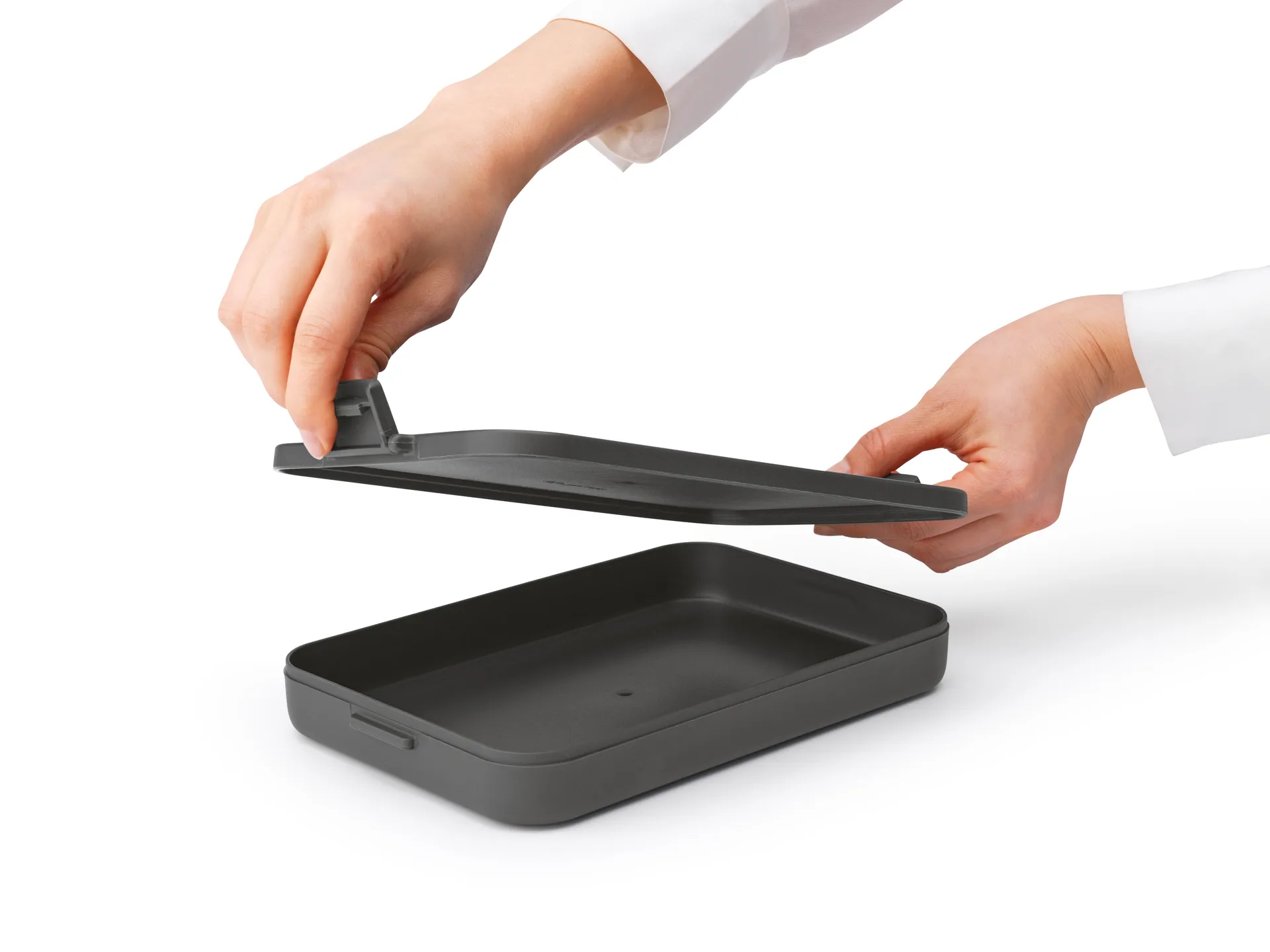 Make & Take madkasse flad, 1,1 L, Mørkegrå Brabantia