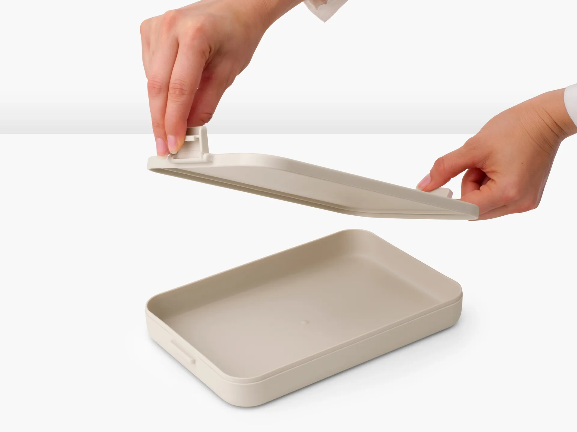 Make & Take madkasse flad, 1,1 L, Soft Beige Brabantia