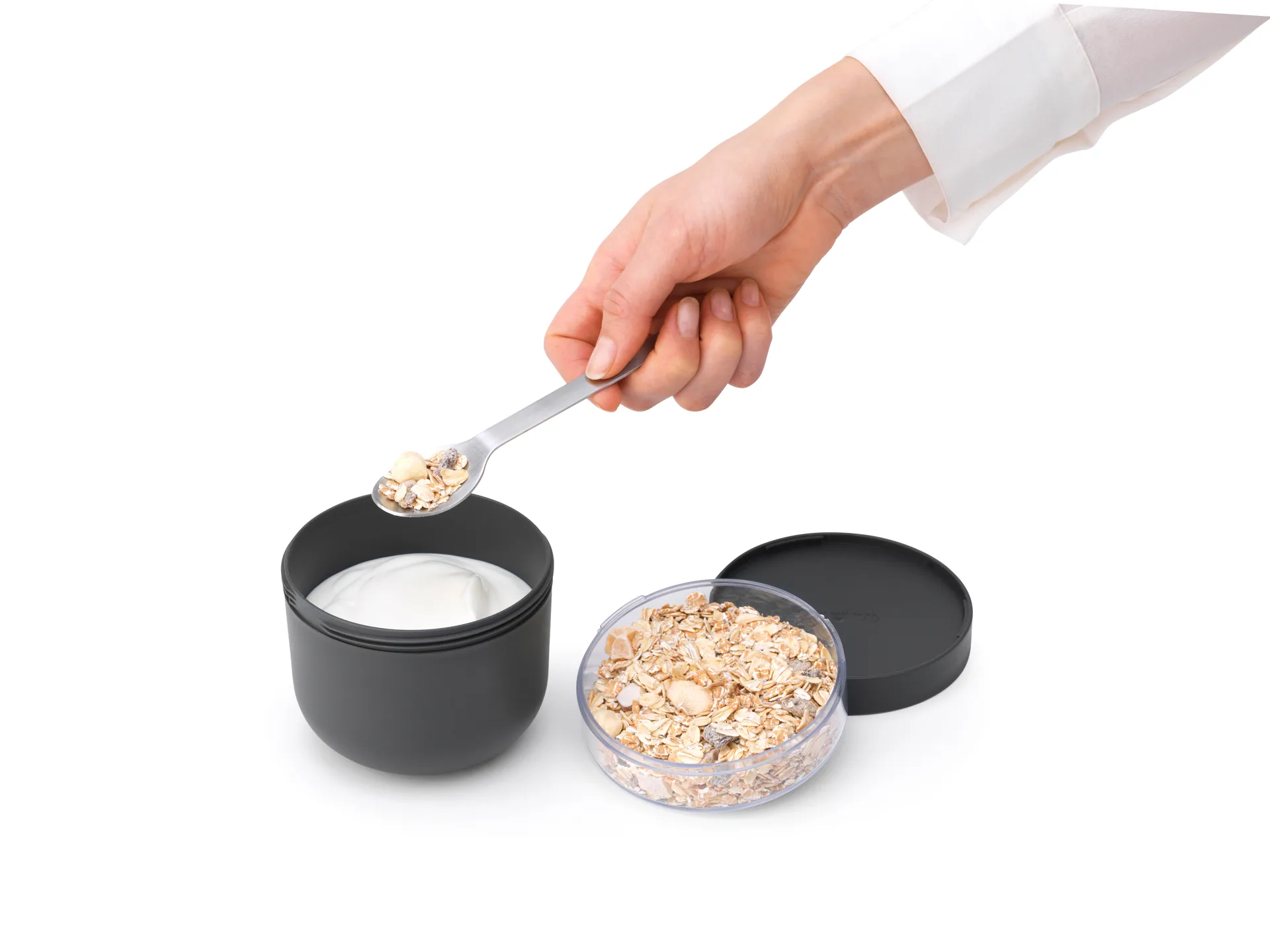 Make & Take morgenmadsskål 0,5 L, Mørkegrå Brabantia