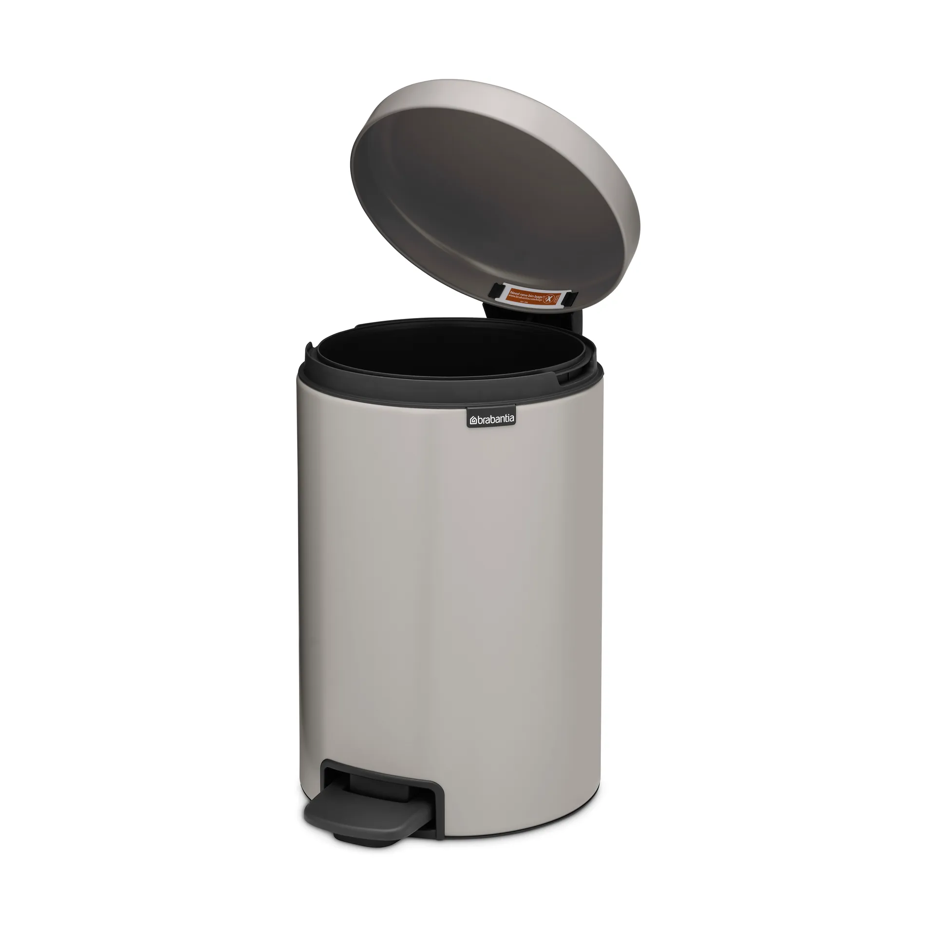 New Icon pedalspand 12 liter, Soft grey Brabantia
