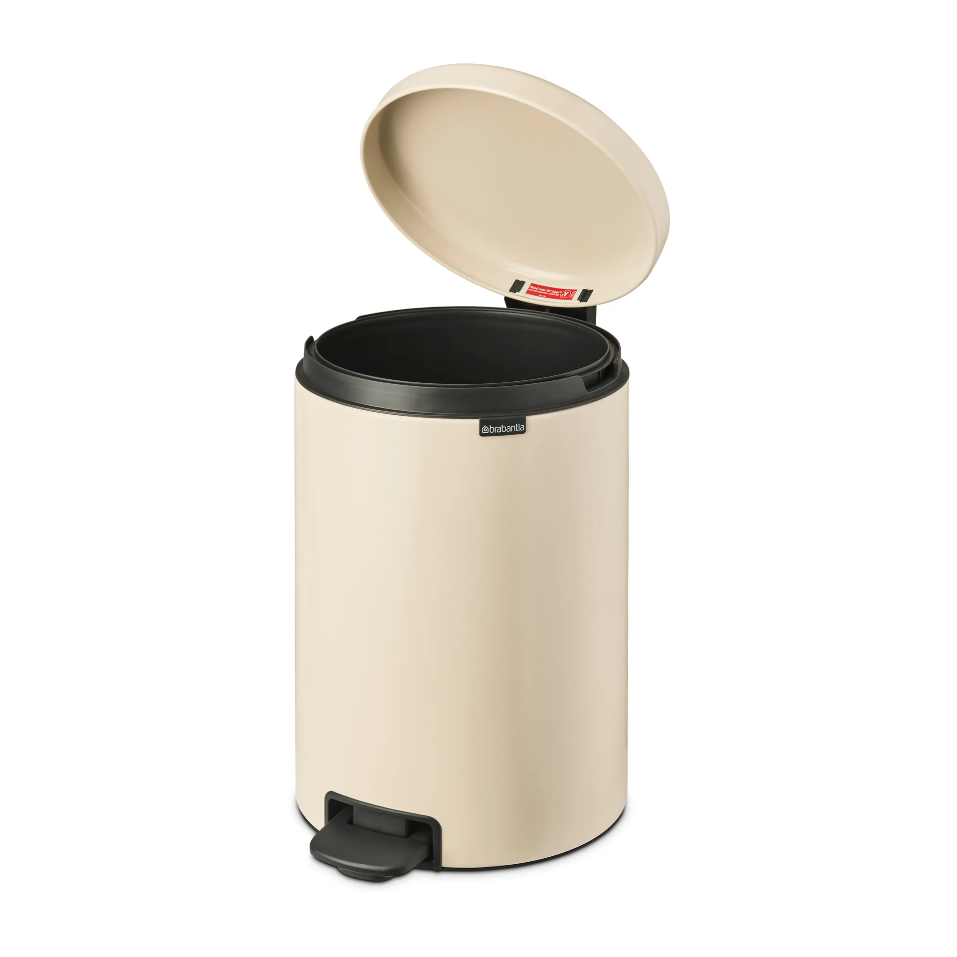 New Icon pedalspand 20 liter, Soft beige Brabantia