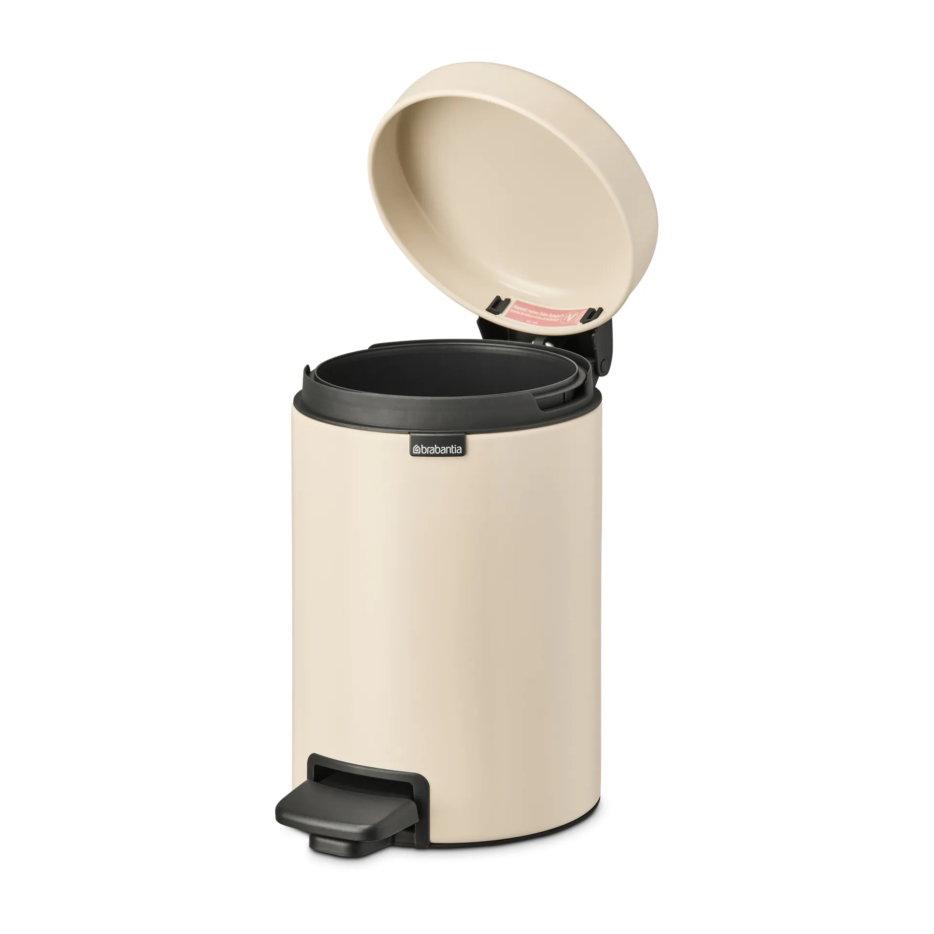 New Icon pedalspand 3 liter, Soft beige Brabantia