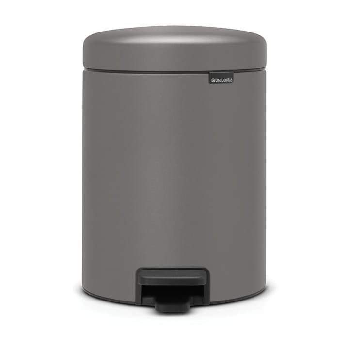 New Icon pedalspand 5 liter, Mineral concrete grey Brabantia