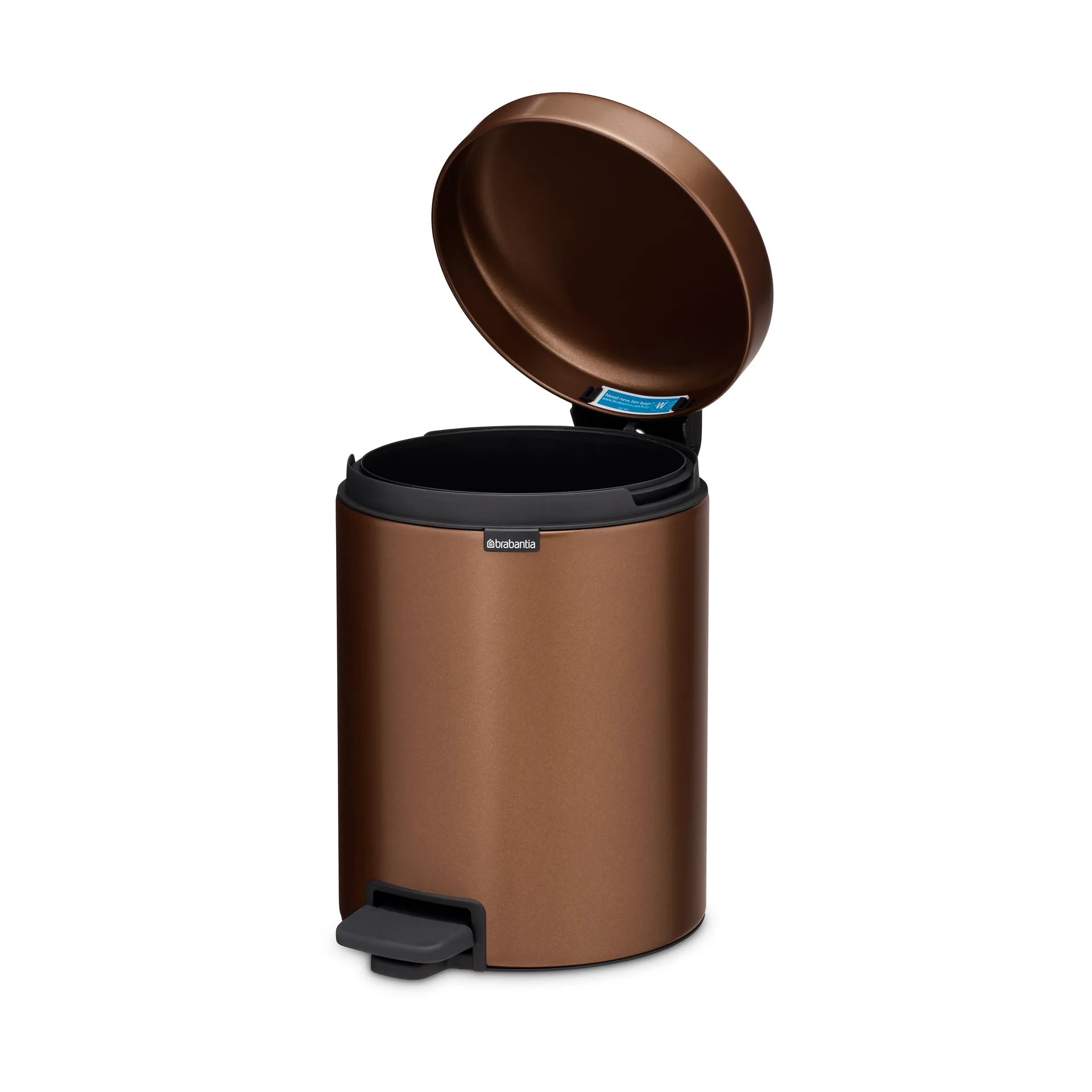 New Icon pedalspand 5 liter, Warm bronze Brabantia