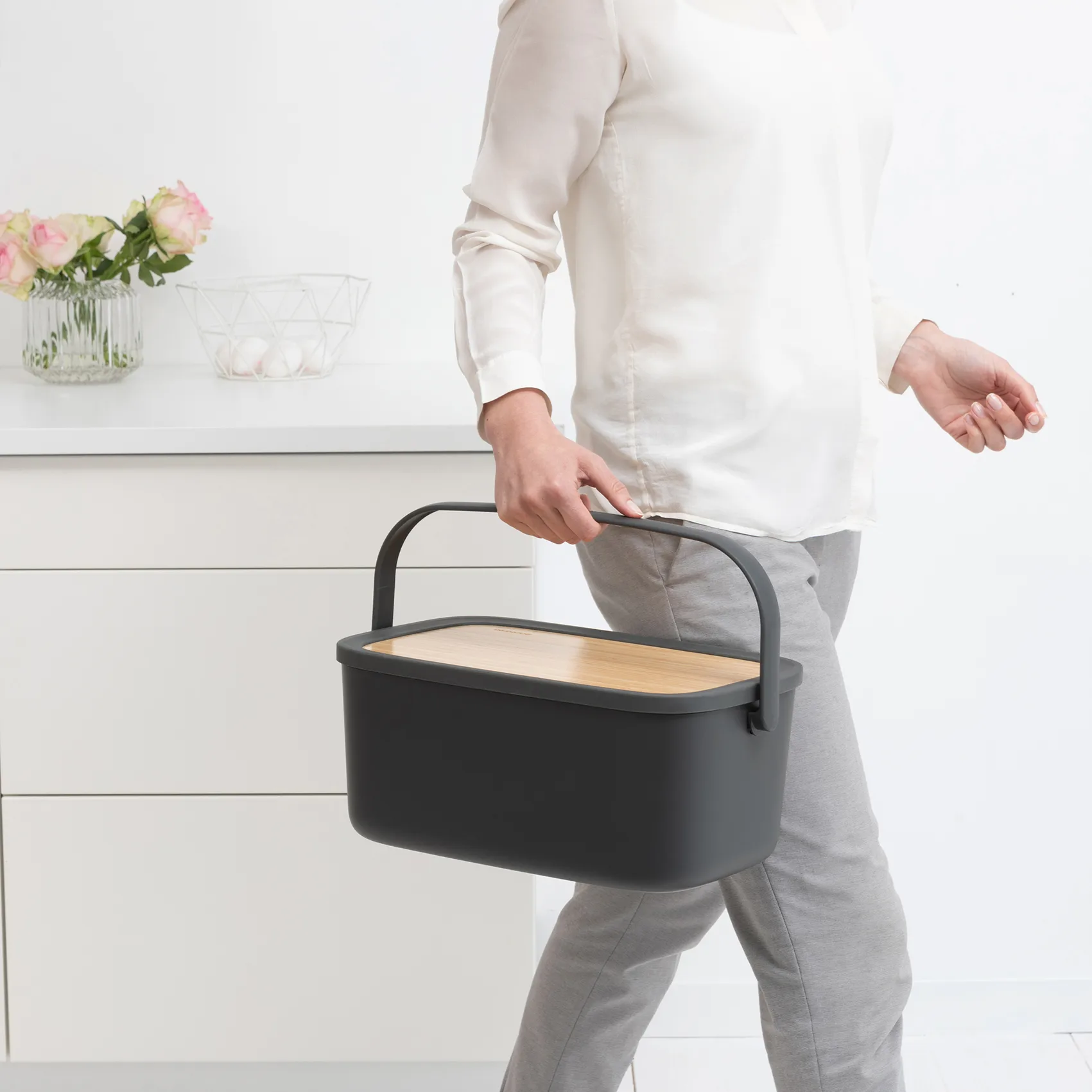 Nic brødkasse, Mørkegrå Brabantia