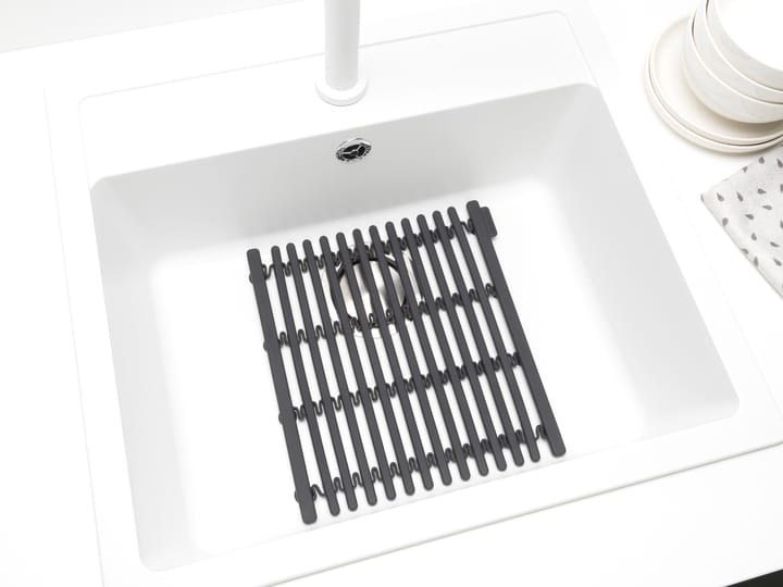 Sinkside opvaskemåtte 30x30 cm, Mørkegrå Brabantia