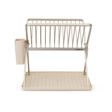 Sinkside sammenklappeligt opvaskestativ 37 cm - Soft Beige - Brabantia