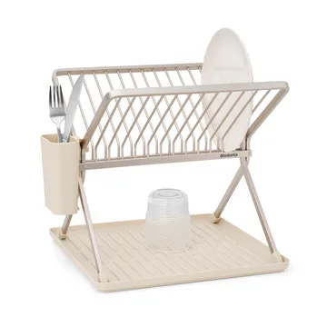 Sinkside sammenklappeligt opvaskestativ 37 cm - Soft Beige - Brabantia