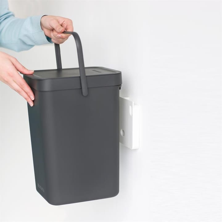 Sort & Go affaldsspand 12 liter, grå Brabantia