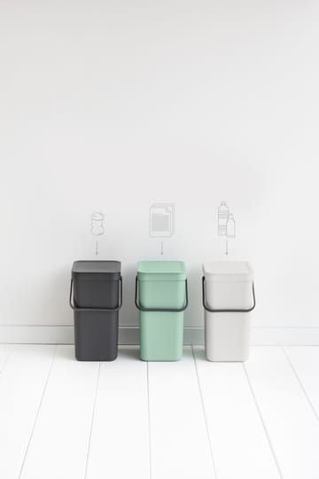 Sort & Go affaldsspand 12 liter - Jade green - Brabantia