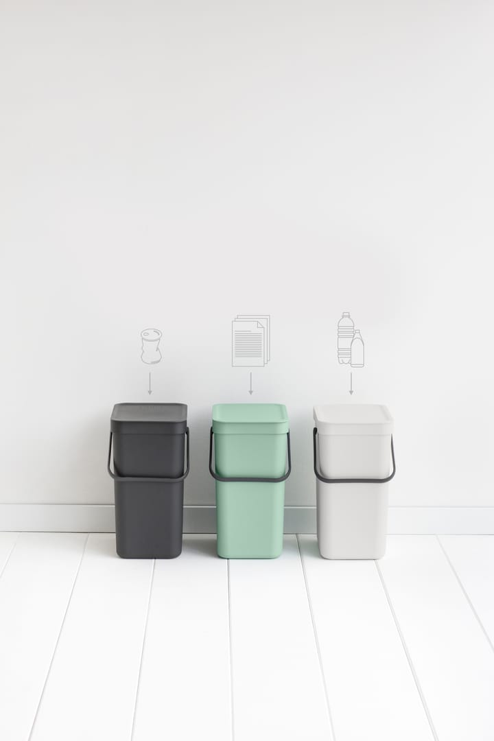 Sort & Go affaldsspand 12 liter, Jade green Brabantia