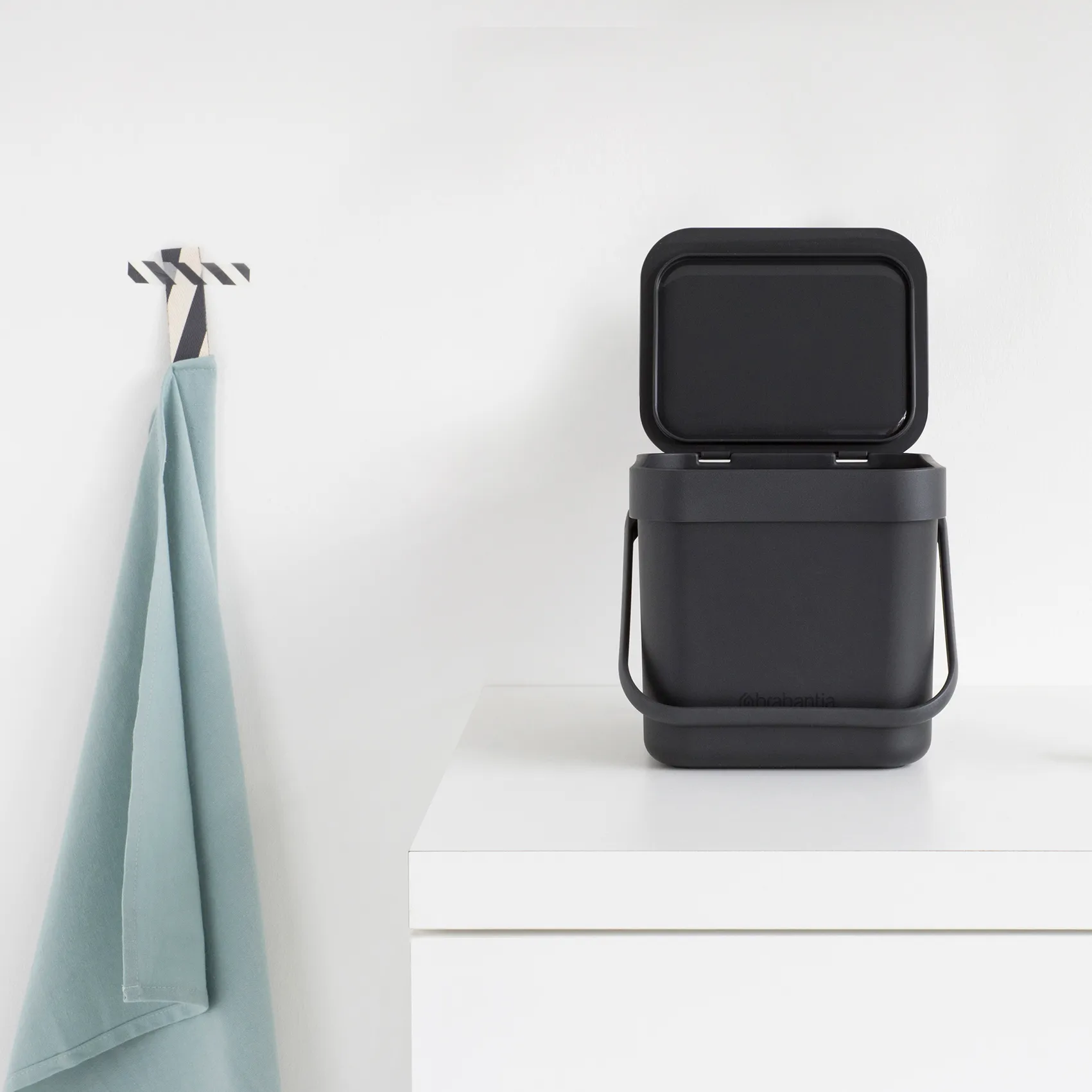 Sort & Go affaldsspand 3 L, Grå Brabantia