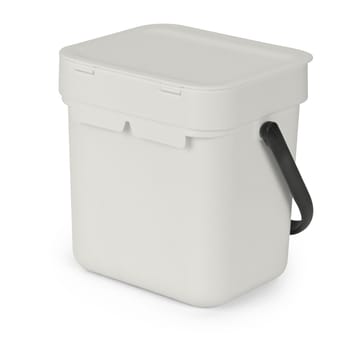 Sort & Go affaldsspand 3 L - Lysegrå - Brabantia