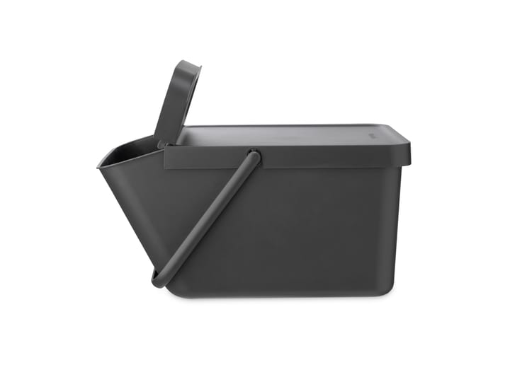 Sort & Go stabelbar affaldsspand 20 L, Grå Brabantia