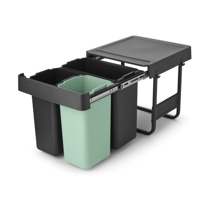 Sort&Go Indbyggede affaldsspande, 10+10+20 L, Mørkegrå Brabantia