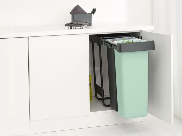 Sort&Go Indbyggede affaldsspande, 2x30 L, Mørkegrå Brabantia