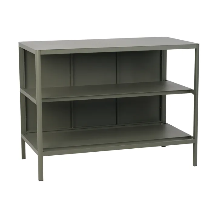 Kelia udekøkken bænk med hylder - Nordic green, 121x91x64 cm - Brafab