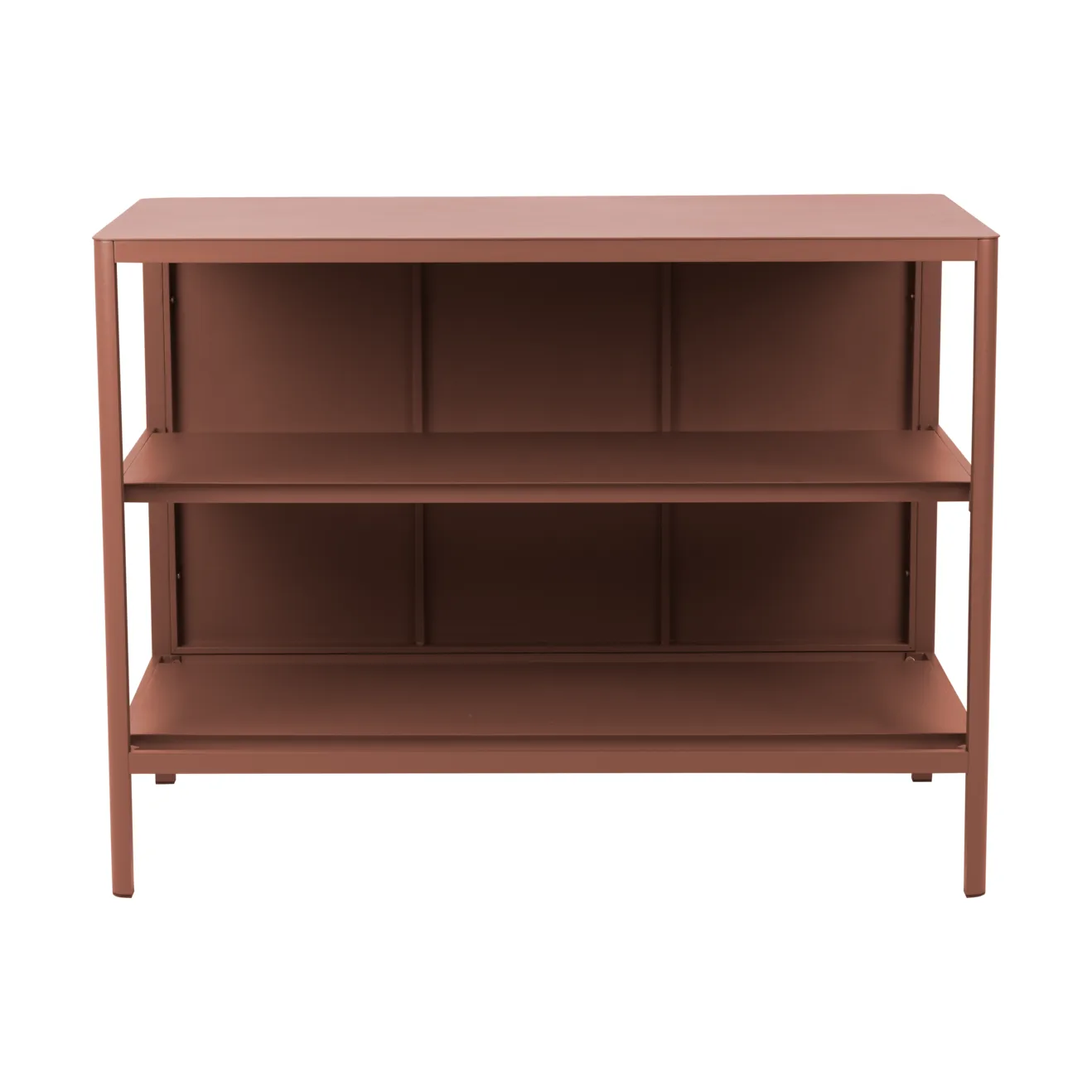 Kelia udekøkken bænk med hylder, Zin red, 121x91x64 cm Brafab