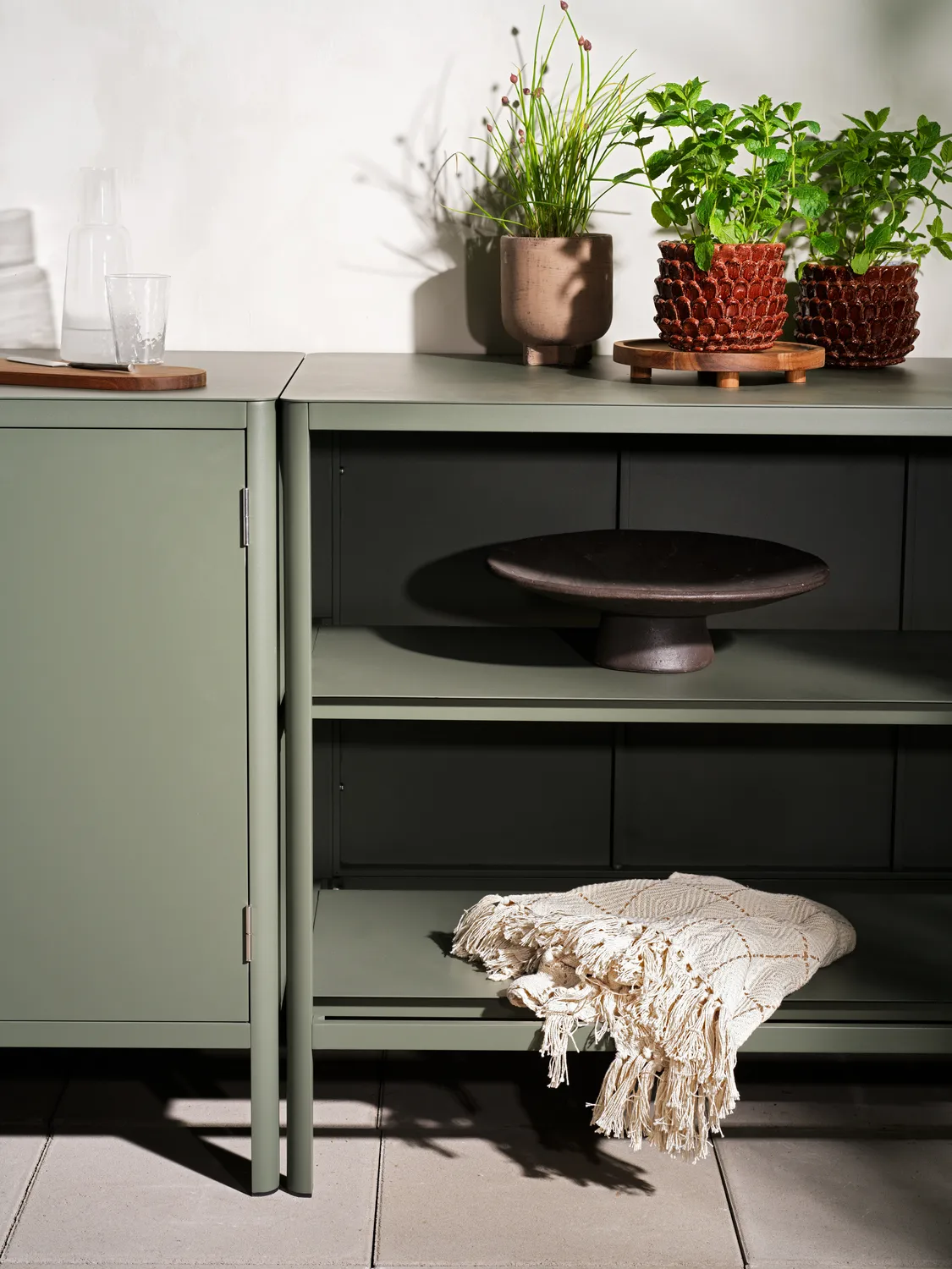 Kelia udekøkken underskab med vask, Zin red, 121x90x64 Brafab