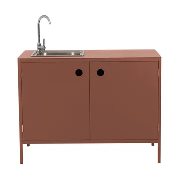 Kelia udekøkken underskab med vask - Zin red, 121x90x64 - Brafab