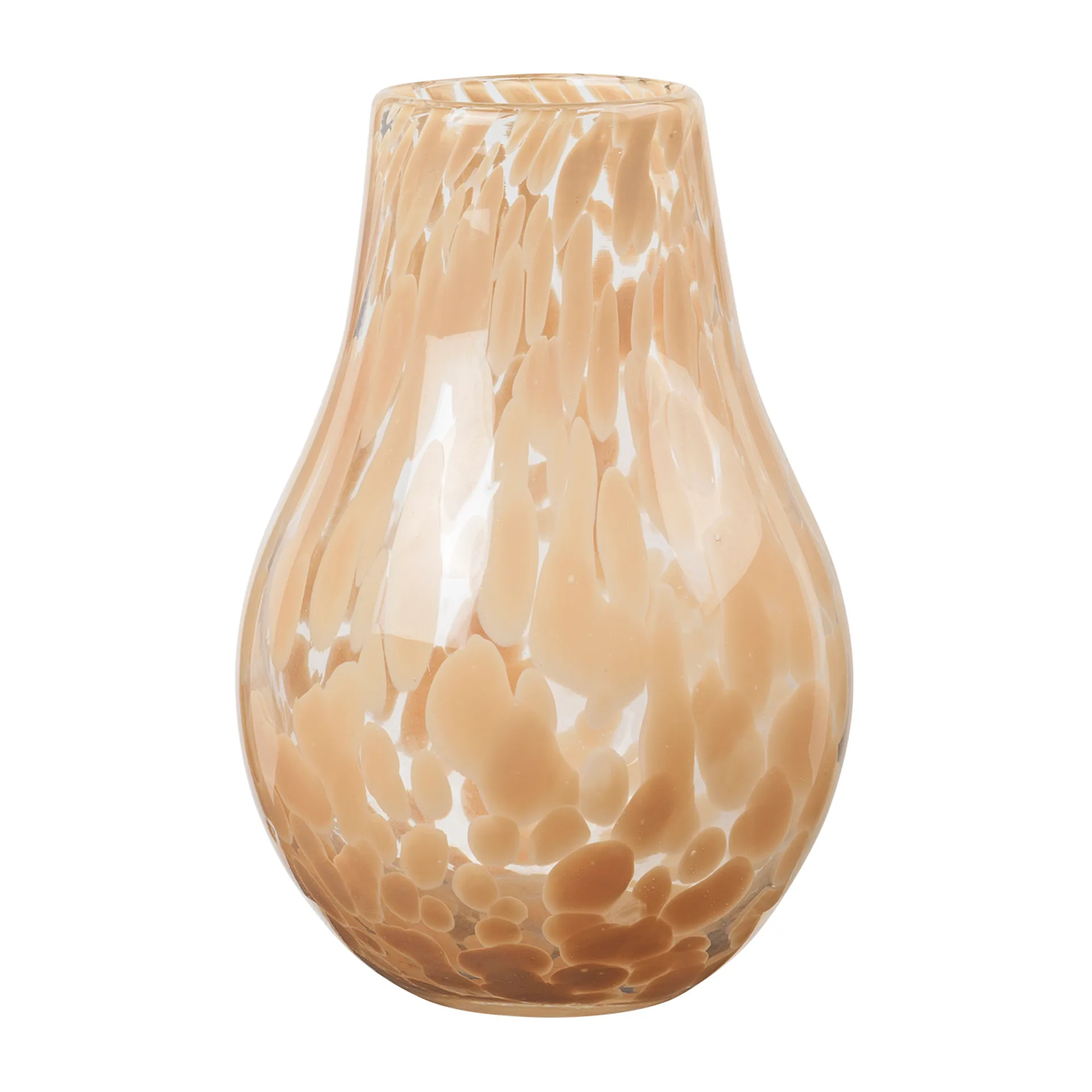 Ada Spot vase 22,5 cm, Golden yellow Broste Copenhagen