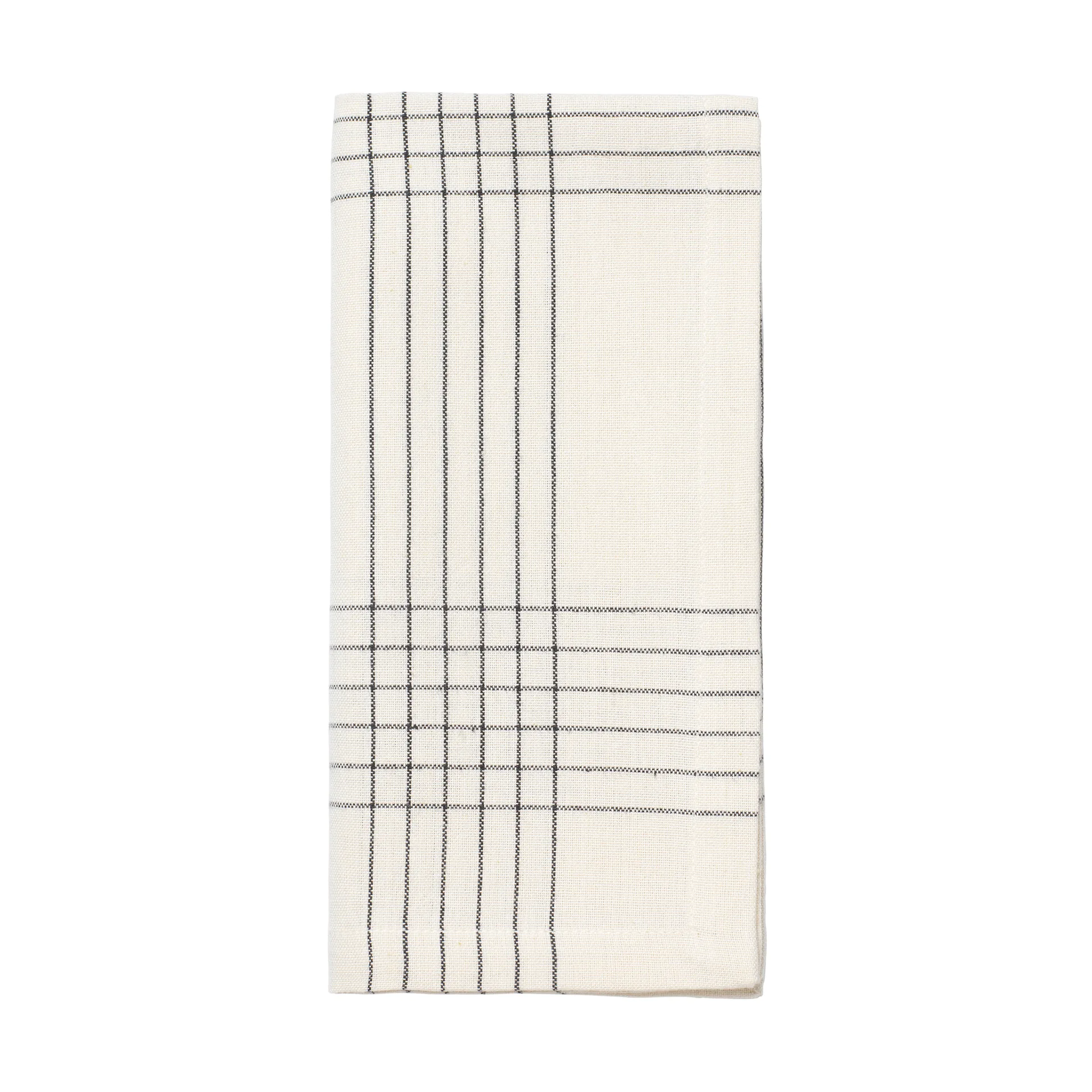 Alice stofserviet 45x45 cm, Black-natural Broste Copenhagen