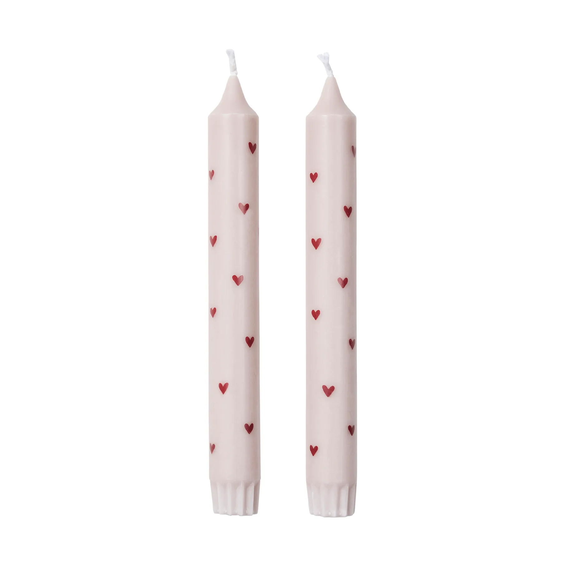 Amor kronlys 2 pk, Light pink-red Broste Copenhagen