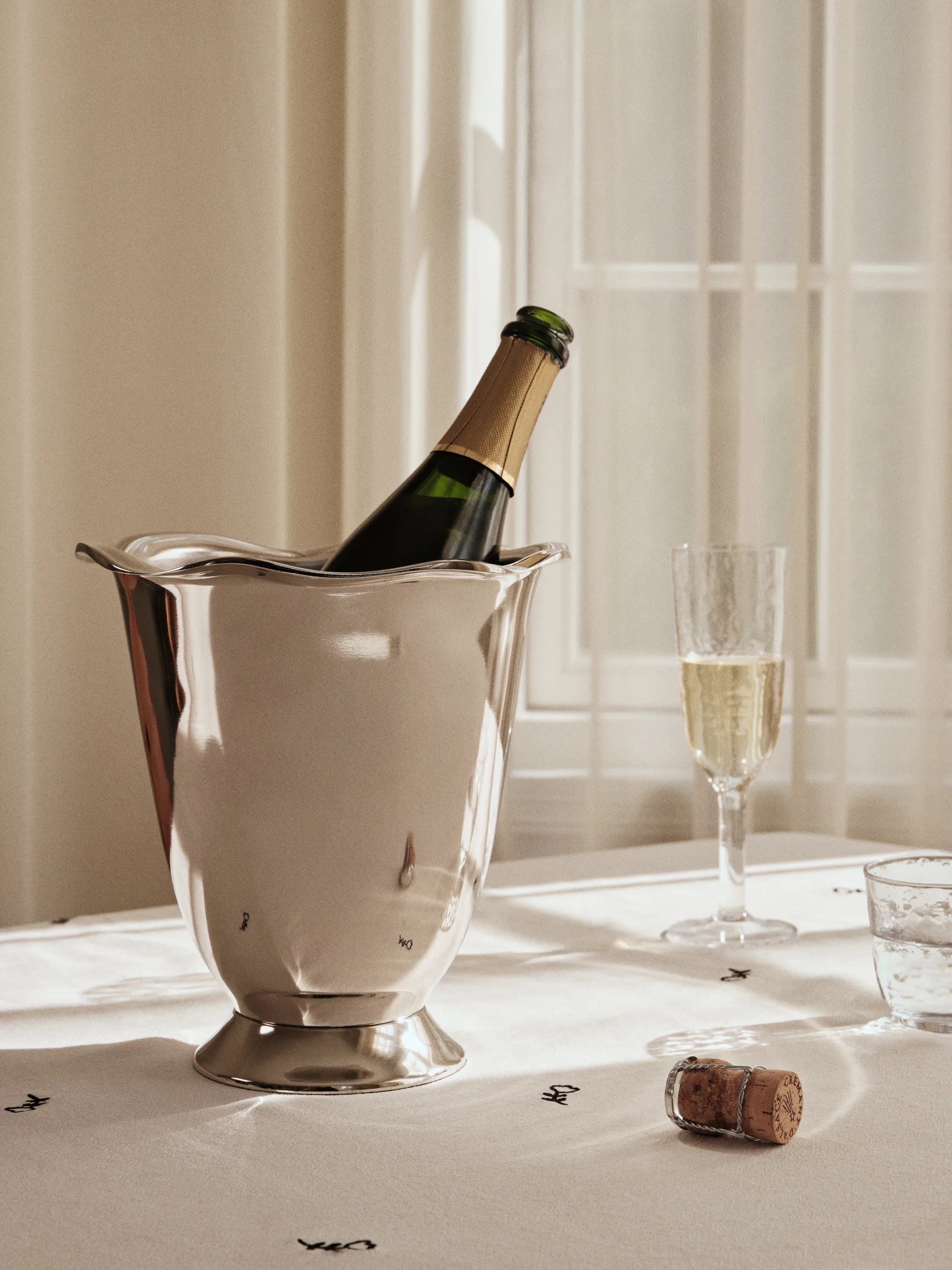 Beatrice vinkøler Ø23x23 cm, Aluminium Broste Copenhagen