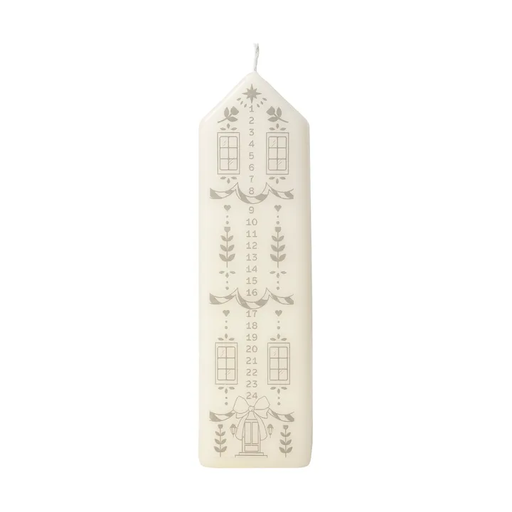 Casa kalenderlys - White-Silver - Broste Copenhagen
