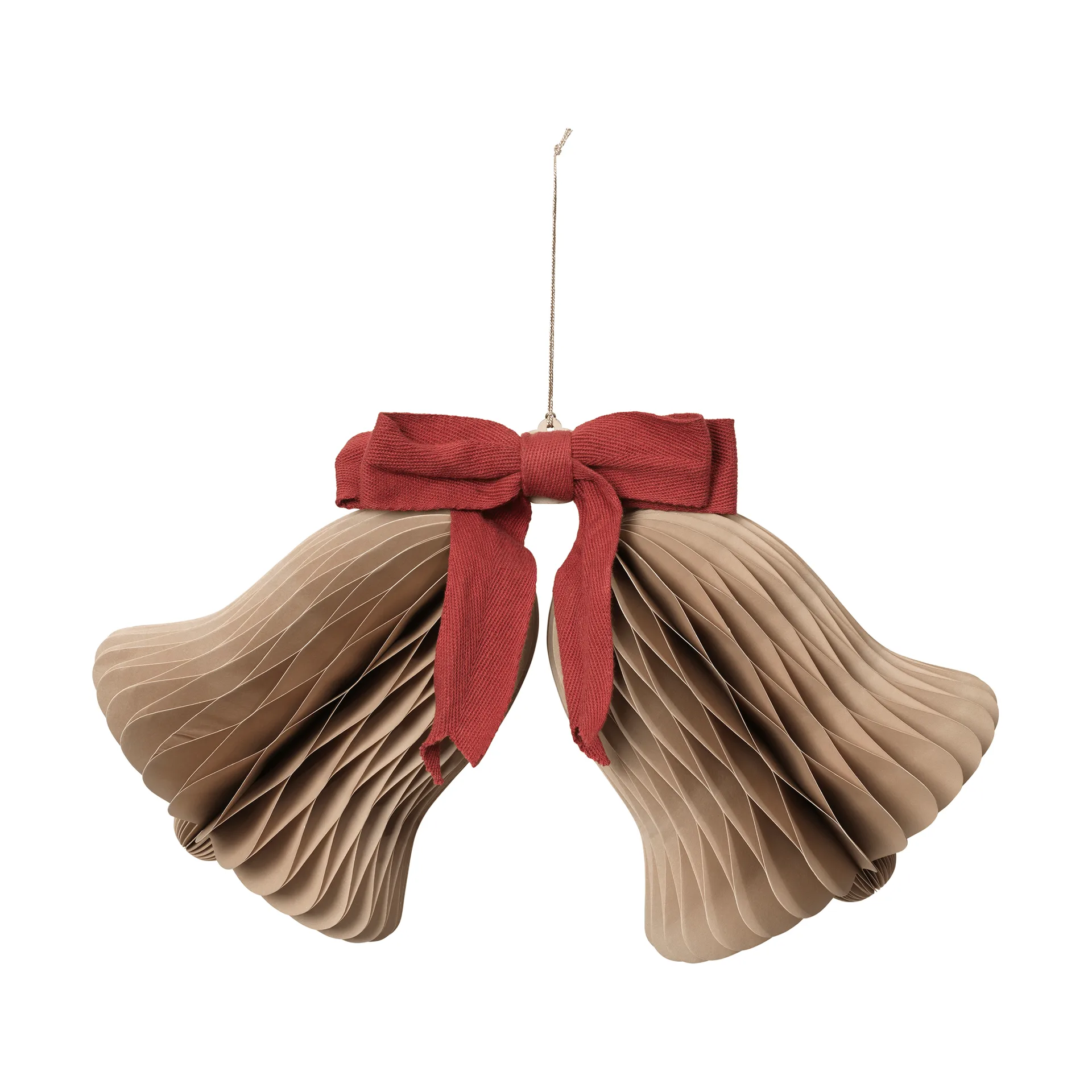 Broste Copenhagen Chime klokke juleophæng Natural Brown-Red