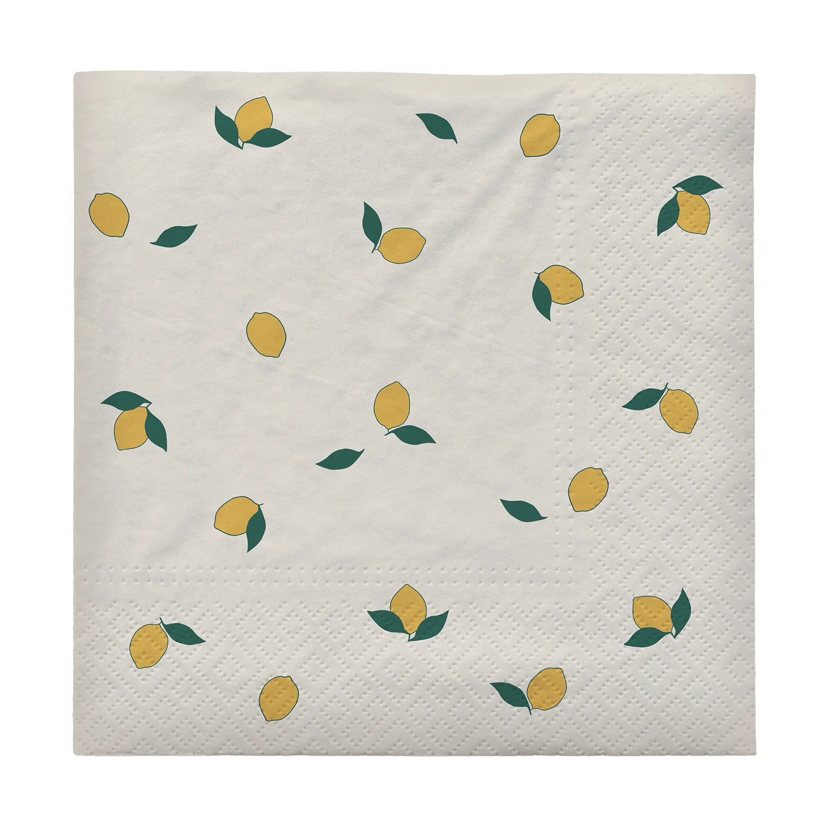 Citron serviet 33x33 cm 20-pak, Off white-yellow Broste Copenhagen