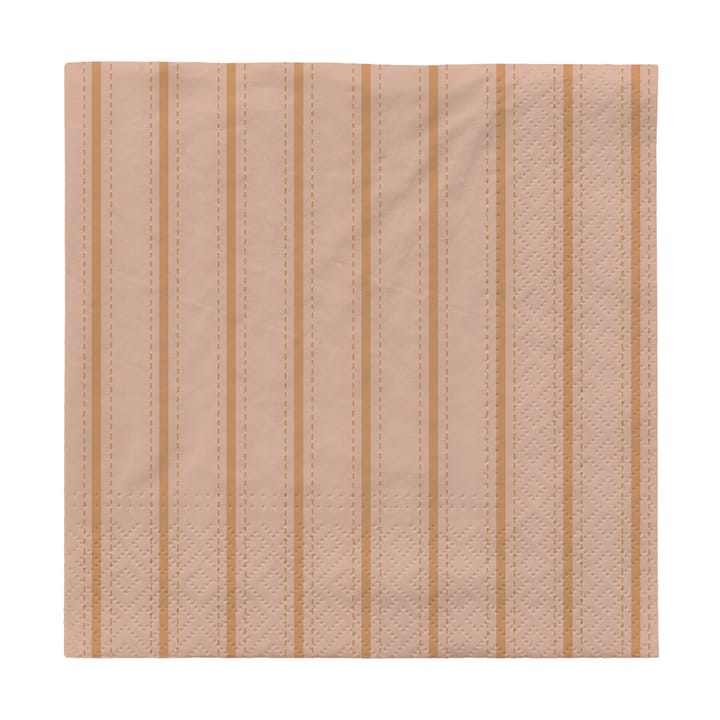 Dolly papirsservietter 33x33 cm 20 pk - Soft pink-kanel sand - Broste Copenhagen