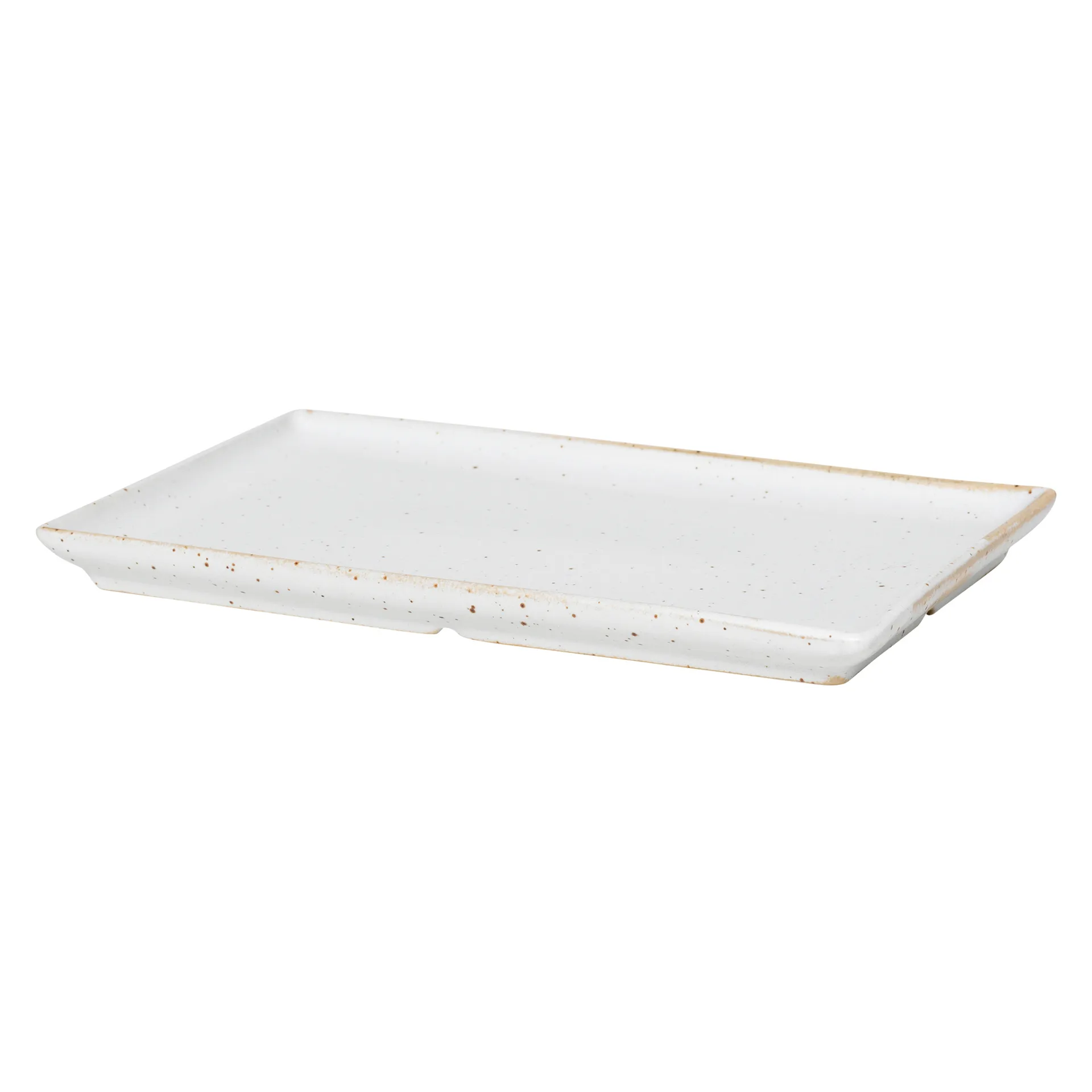 Eli tallerken 17,6x20 cm, Matte soft light grey Broste Copenhagen