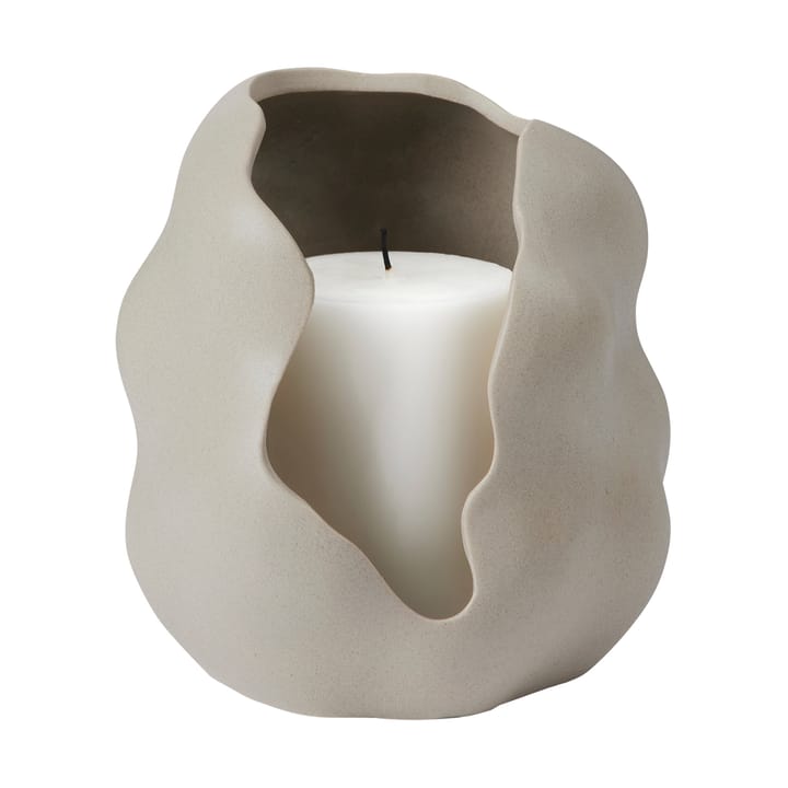Hekla lysestage Ø16 cm, Dove grey Broste Copenhagen