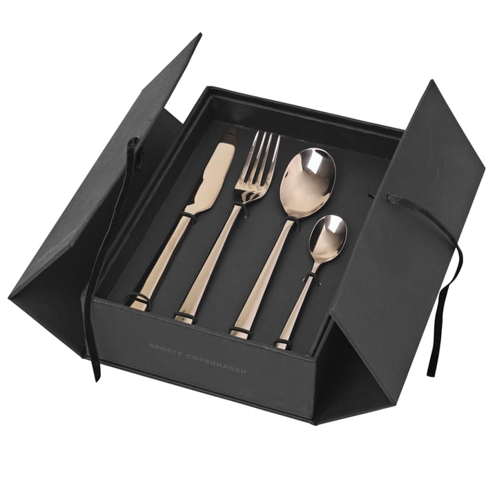 Hune bestik 16 dele - Titanium espresso - Broste Copenhagen