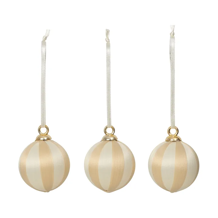 Joy julekugle - Off White-Beige - Broste Copenhagen