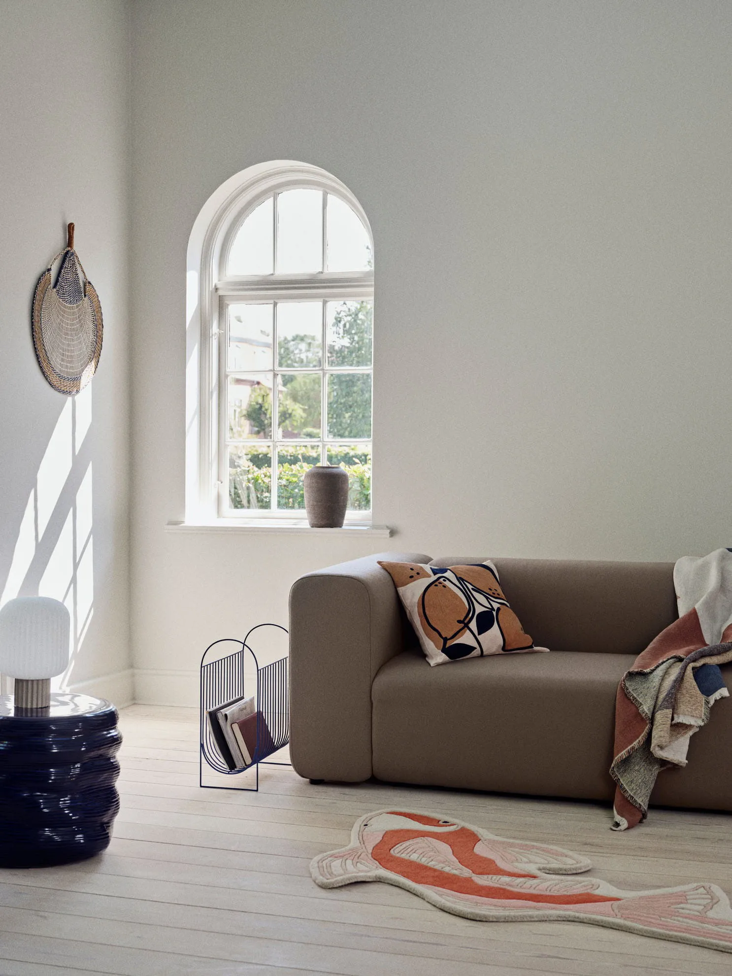 Koi tæppe 97x130 cm, Pumkin orange Broste Copenhagen